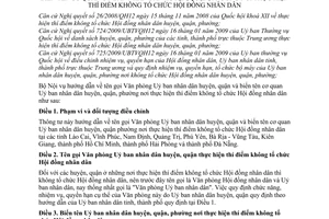Thông tư 03/2009/TT-BNV tên gọi Văn phòng Ủy ban nhân dân huyện, quận biển tên cơ quan UBND huyện, quận, phường thí điểm không tổ chức HĐND