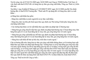 Công văn 1174/TCT-CS thuế suất thuế giá trị gia tăng hàng hóa ủy thác gia công xuất khẩu