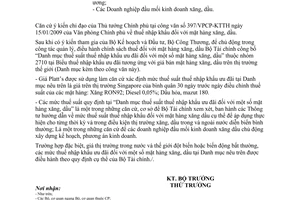 Công văn 4927/BTC-CST mức thuế suất thuế nhập khẩu ưu đãi mặt hàng xăng, dầu tương ứng với giá mặt hàng xăng, dầu trên thị trường thế giới