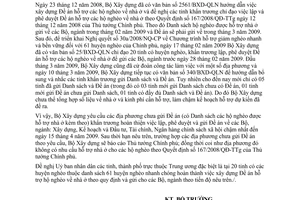 Công văn 576/BXD-QLN đôn đốc tỉnh khẩn trương hoàn thiện Đề án hỗ trợ hộ nghèo về nhà ở thực hiện Quyết định 67/2008/QĐ-TTg