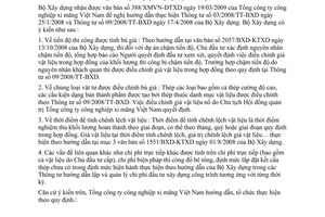 Công văn 591/BXD-KTXD hướng dẫn thực hiện Thông tư 03/2008/TT-BXD và 09/2008/TT-BXD