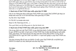 Công văn 2667/NHNN-TCKT hướng dẫn kế toán miễn, giảm Thuế thu nhập doanh nghiệp