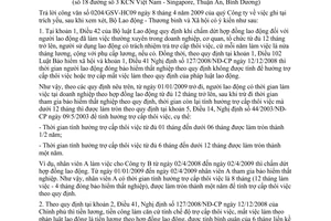 Công văn 1208/LĐTBXH-LĐTL hướng dẫn pháp luật lao động