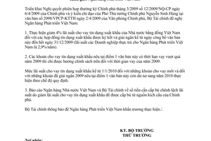 Công văn 5612/BTC-TCNH  lãi suất tín dụng xuất khẩu