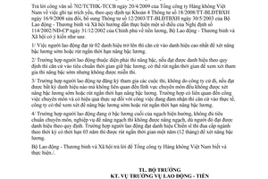 Công văn 1345/LĐTBXH-LĐTL nâng bậc lương sớm, rút ngắn thời hạn nâng bậc lương