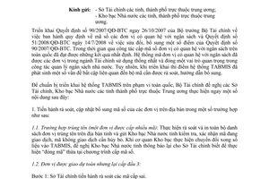 Công văn 6226/BTC-THTK xử lý vấn đề liên quan đến hệ thống mã đơn vị