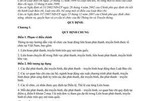 Thông tư 15/2009/TT-BTTTT tổ chức liên hoan phát thanh, truyền hình