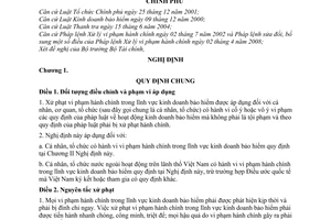 Nghị định 41/2009/NĐ-CP xử phạt vi phạm hành chính trong lĩnh vực kinh doanh bảo hiểm