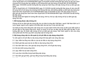 Hướng dẫn 631/SXD-KTKH  cấp chứng chỉ kỹ sư định giá xây dựng