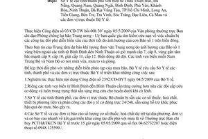 Công điện 2645/CĐ-BYT chuẩn bị công tác đối phó diễn biến xấu thời tiết ảnh hưởng cơn Bão số 1 biển đông