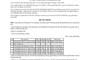 Quyết định 32/2009/QĐ-UBND mức thưởng vận động viên huấn luyện viên lập thành tích Đồng Nai