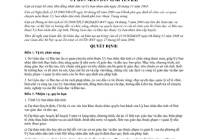 Quyết định 614/QĐ-UBND năm 2009 cơ cấu tổ chức của Sở Giáo dục và Đào tạo