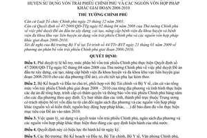 Quyết định 582/QĐ-TTg phân bổ vốn thực hiện đề án đầu tư xây dựng, cải tạo, nâng cấp bệnh viện đa khoa huyện  khu vực liên huyện