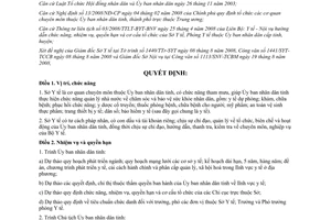 Quyết định 994/QĐ-UBND năm 2009 quy định chức năng, nhiệm vụ, quyền hạn