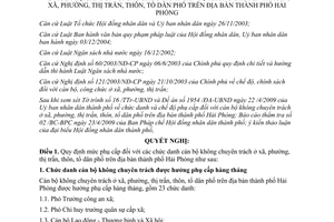 Nghị quyết 03/2009/NQ-HĐND mức phụ cấp đối với chức danh cán bộ không chuyên