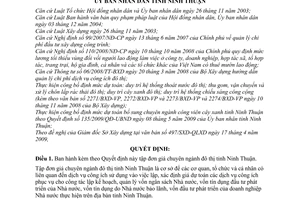 Quyết định 138/2009/QĐ-UBND công bố tập đơn giá chuyên ngành đô thị tỉnh Ninh Thuận