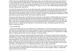 Chỉ thị 08/2009/CT-UBND đẩy mạnh công tác bảo đảm trật tự an toàn giao thông địa bàn thành phố Hồ Chí Minh