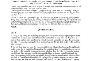 Thông tư 92/2009/TT-BTC thanh toán kinh phí nguồn ngân sách nhà nước tổ chức cá nhân tham gia hoạt động tìm kiếm cứu nạn cứu hộ ứng phó thiên tai
