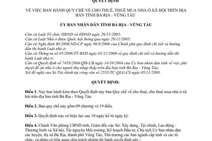 Quyết định 32/2009/QĐ-UBND Quy chế cho thuê, thuê mua nhà ở