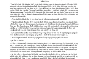 Chỉ thị 618/CT-TTg kiểm kê đất đai xây dựng bản đồ hiện trạng sử dụng đất năm 2010