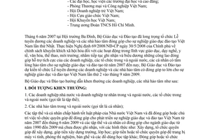 Công văn 3622/BGDĐT-VP hướng dẫn khen thưởng các doanh nghiệp và các nhà hảo tâm có đóng góp hỗ trợ cho sự nghiệp giáo dục, đào tạo