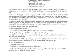 Công văn 3060/TNMT-ĐKKTĐ hướng dẫn áp dụng Quyết định 19/2009/QĐ-UBND