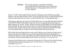 Công văn 624/TĐC-ĐGPH thực hiện Thông tư 06/2009/TT-BKHCN