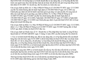 Công văn 6992/BTC-TCT chính sách thuế giá trị gia tăng