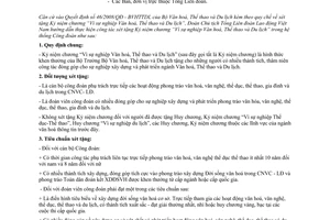 Công văn 775/HD-TLĐ hướng dẫn xét tặng Kỷ niệm chương vì sự nghiệp Văn hoá, Thể thao và Du lịch