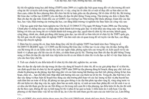 Công văn 4250/BGDĐT-KTKĐCLGD tăng cường chỉ đạo tổ chức Kỳ thi tốt nghiệp THPT năm 2009