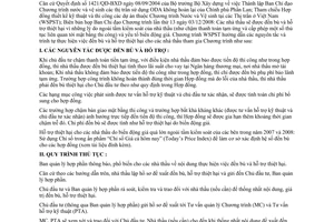 Công văn 08/BXD-HTKT đền bù và hỗ trợ thiệt hại cho nhà thầu thuộc Chương trình Nước và Vệ sinh tại các Thị trấn ở Việt Nam