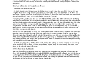 Công văn 1676/BTP-VP báo cáo công tác tư pháp 6 tháng đầu năm 2009
