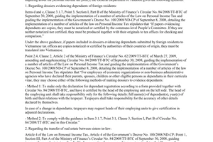 Official Dispatch No. 1631/TCT-TNCN of May 04, 2009, On personal income tax poli