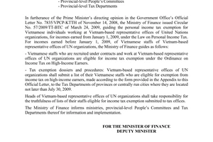 Official Dispatch No. 7093/BTC-TCT  on income tax on high-income earners