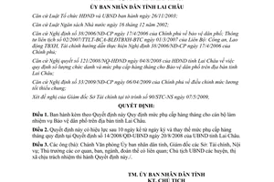 Quyết định 12/2009/QĐ-UBND Quy định mức phụ cấp hàng tháng cho cán bộ