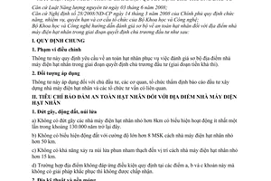 Thông tư 13/2009/TT-BKHCN hướng dẫn đánh giá sơ bộ an toàn hạt nhân địa điểm nhà máy điện hạt nhân giai đoạn quyết định đầu tư