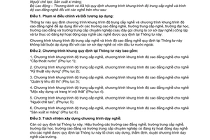 Thông tư 15/2009/TT-BLĐTBXH chương trình khung trình độ trung cấp cao đẳng nghề