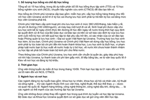 Thông báo 324/TB-BGDĐT tuyển sinh sau đại học tại Ucraina năm 2009