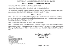 Quyết định 72/2009/QĐ-UBND điều kiện an toàn của phương tiện thủy nội địa