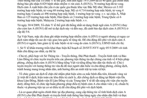 Chỉ thị 04/2009/CT-UBND công tác phòng chống dịch cúm A H1N1 ở người