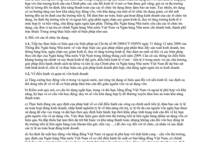 Chỉ thị 01/CT-NHNN biện pháp đảm bảo an toàn, hiệu quả kinh doanh tổ chức tín dụng