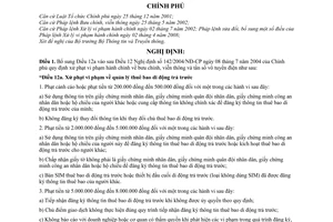 Nghị định 50/2009/NĐ-CP xử phạt vi phạm hành chính về bưu chính, viễn thông tần số vô tuyến điện bổ sung điều Nghị định 142/2004/NĐ-CP