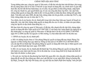 Chỉ thị 02/2009/CT-UBND đẩy mạnh thực hiện nhiệm vụ giải pháp hoàn thành cấp giấy chứng nhận quyền sử dụng đất lập hồ sơ địa chính Gia Lai