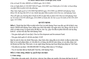 Quyết định 1700/QĐ-UBND 2009 thành lập Quỹ Đầu tư phát triển Chu Lai Quảng Nam