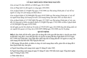 Quyết định 16/2009/QĐ-UBND miễn giảm tiền sử dụng đất cho người có công