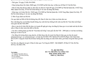 Thông báo 341/TB-BGDĐT tổ chức hội thi giai điệu tuổi hồng toàn quốc lần thứ VIII 2009