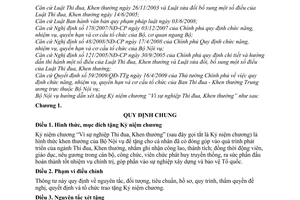 Thông tư 06/2009/TT-BNV xét tặng kỷ niệm chương vì sự nghiệp thi đua, khen thưởng