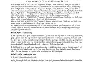 Thông tư liên tịch 02/2009/TTLT-BNG-BNV hướng dẫn chức năng, nhiệm vụ, quyền hạn và cơ cấu tổ chức của Sở Ngoại vụ thuộc Ủy ban nhân dân cấp tỉnh