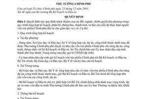 Quyết định 685/QĐ-TTg phân công nhiệm vụ tổng hợp kế hoạch thông báo quản lý điều hành nguồn vốn trái phiếu chính phủ đầu tư giáo dục y tế