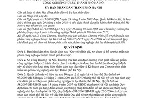 Quyết định 75/2009/QĐ-UBND Quy chế đánh giá, xét chọn hỗ trợ phát triển sản phẩm công nghiệp chủ lực thành phố Hà Nội